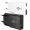 Goobay USB-C PD GaN gyorst�lt� Slim 30W 1x USB-C 1x USB-A fekete
