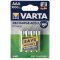 Varta Professional AAA (Micro) Akkumul�tor 1,2V 1000mAh 4db/csomag NiMH
