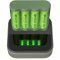 GP ReCyko B421 USB 4-csatorn�s t�lt� + 4x AA 1.2V 2100mAh Akkumul�tor 4db/csomag NiMH