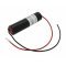 Helyettes�t� Akkumul�tor v�szvil�g�t�s 2,4V 1800mAh L1x2 Sub-C 200mm k�toldali k�bel NiCd