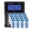 Helyettes�t� Akkumul�tor CR123A 3,7V 700mAh 12db/csomag gyors t�lt�vel �s Akkumul�torbox Li-Ion