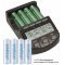 Panasonic eneloop Standard Mignon ceruza AA HR-3UTGA Akkumul�tor 1.2V 2000mAh 4db/csomag + LCD t�lt� NiMH