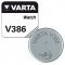 Varta V386 SR43 gombelem 1.55V 105-120mAh ez�st-oxid