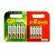 GP Super Alkaline AAA (mikro) �s AA Mignon ceruza elem 1,5V 8+8db/csomag hagyom�nyos elem alk�li