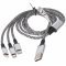 Heitech univerz�lis 3in1 t�lt�k�bel Apple/USB-C/Micro-USB 1m 5V 2A TPE alum�nium