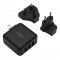 Ansmann USB t�lt� Travel Charger TC315 3x USB-A 15W cser�lhet� US/UK/EU dug�