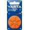 Varta PR48/04606/13 13 1.4V 6db/csomag hall�k�sz�l�k elem Zinc Air