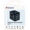 Verbatim univerz�lis utaz� t�lt�adapter 100-250V 2x USB Typ-A
