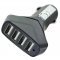 KFZ USB töltőadapter 4 port 6,0A Auto-ID fekete KFZ USB töltőadapter 4 port 6,0A Auto-ID fekete