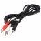 Audio-video k�bel 3,0m 3,5mm sztere� dug� 2x RCA (cinch) dug� fekete