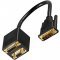 DVI Y-Adapter 1x DVI dug� 1x DVI-I aljzat 1x S-VGA aljzat aranyozott �rintkez�k 30cm