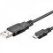 USB 2.0 Hi-Speed k�bel A csatlakoz� micro B csatlakoz� 1,8m fekete
