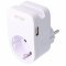 1-es Schuko csatlakoz� 2x USB t�lt�aljzattal �s praktikus mobiltelefon-tart�