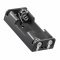 Elemtart� 2x AAA (Micro) U-alak� forrf�lekkel 53x24,5x13mm fekete