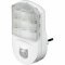 Kerek LED �jszakai l�mpa infrav�r�s mozg�s�rz�kel�vel �s s�t�ts�g�rz�kel�vel 230V feh�r