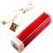Helyettes�t� Akkumul�tor powerbank 5V 2200mAh piros Micro-USB k�bellel Li-Ion