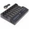 Helyettes�t� Akkumul�tor 8 csatorn�s Li-Ion gyors t�lt� 3,6V 3,7V NiMH