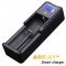 Fenix LCD egyrekeszes gyorst�lt� 18650 26650 16340 14500 10440 Li-Ion Akkumul�torkhoz USB