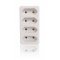 H�l�zati eloszt� 4x Euro feh�r (k�bel n�lk�l, kapcsol� n�lk�l)