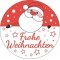 Gobo �veg Frohe Weihnachten 47228 37mm 23mm piros/feh�r