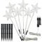 Lotti LED fém csillag 6db/csomag 77294 fehér 6x6LED időzítő IP44 Lotti LED fém csillag 6db/csomag 77294 fehér 6x6LED időzítő IP44