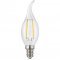 Hellum Filament-LED gyertya 16V 0,3W E14 250lm melegfeh�r Ra>80 nem dimmelhet� tiszta �veg