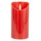 Ampercell LED val�di viaszos gyertya 15cm piros pisl�kol� f�ny