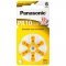 Panasonic PR10 PR-10/6LB 1,4V 100mAh 6db/csomag hall�k�sz�l�k elem Zinc-Air