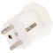 Sv�jci adapter feh�r 3pin sv�jci dug� 2pin Schuko csatlakoz� f�ldel� 230V 10A