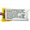 Helyettes�t� Akkumul�tor Samsung BN81-04794A SSG-2200AR SP381223AB 3,7V 70mAh Li-Polymer