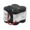 Helyettes�t� Akkumul�tor v�szvil�g�t�s 4,8V 2500mAh Sub-C F2x2 60mm k�bel csatlakoz� NiMH