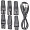 5 V-os borotva t�lt�k�bel �s USB-adapter szett