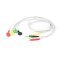 Medlinket orvosi EKG kábel 5-ágú DIN csatlakozóval nyomógomb 61cm OEM 008-0322-01 REF EC024S5I Medlinket orvosi EKG kábel 5-ágú DIN csatlakozóval nyomógomb 61cm OEM 008-0322-01 REF EC024S5I