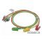 Medlinket EKG 3-eres kábel 6-Pin csatlakozó Philips M1605 ED040S3I 102cm orvosi Medlinket EKG 3-eres kábel 6-Pin csatlakozó Philips M1605 ED040S3I 102cm orvosi
