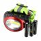 Heitech COB LED fejl�mpa h�ts� vil�g�t�ssal 100lm elemekkel piros/fekete