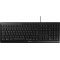 Cherry STREAM Keyboard USB vezet�kes fekete DE lapos billenty�zet