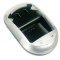 Univerz�lis Li-Ion t�lt� camcorder Akkumul�torpakkokhoz 500mA 12/24V adapterrel Li-Ion