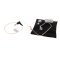 Helyettes�t� GES-13 ultrak�nny� diszkr�t f�lhallgat� 60cm spir�lk�bel 3,5mm jack csatlakoz�