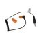 Helyettes�t� GES-C1 In-Ear f�lhallgat� zajcs�kkent� 30cm spir�lk�bel egyenes 2,5mm jack