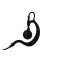 Helyettes�t� f�lhallgat� GES-02-JA-C30 30cm spir�lk�bel 2,5mm jack der�ksz�g�