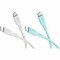 Goobay Silicone Cable Crystal Lagoon 2x USB-C szilikonkábel 1,5m 60W 3A fehér/türkiz Goobay Silicone Cable Crystal Lagoon 2x USB-C szilikonkábel 1,5m 60W 3A fehér/türkiz
