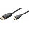 Goobay Essential DisplayPort-HDMI k�bel 8K/60Hz 2m
