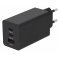 VTPro GaN 65W adapter fekete 2xUSB-C 1xUSB-A PD3.0 QC3.0