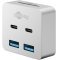 6 portos USB hub Apple Mac mini 2x USB-C(10Gbit/s) 2x USB-A(10Gbit/s) 1x SD 1x microSD