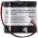 Vszvilgts Akkumultor, Ni-MH, 2.4V, 1800mAh, F1x2 Sub-C Akkumultorpakk, 10 cm vezetkkel s csatlakozval