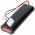 Vszvilgts Akkumultor, Ni-Cd, 7.2V, 1800mAh, L2x3 Sub-C Akkumultorpakk, 20 cm vezetkkel s csatlakozval