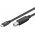 USB-C nyomtatkbel, fekete, 1m