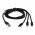 OTB adatkbel 3in1  iPhone / Micro-USB / USB-C, 1.0m, fekete - Kirusts! - A kszlet erejig!