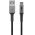 Goobay USB-C kbel, szvetborts, 50cm, szrke 60W - Kirusts! - A kszlet erejig!