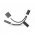 Lightning + USB adapter 3,5 mm jack fllhallgathoz - 2in1 - fekete
